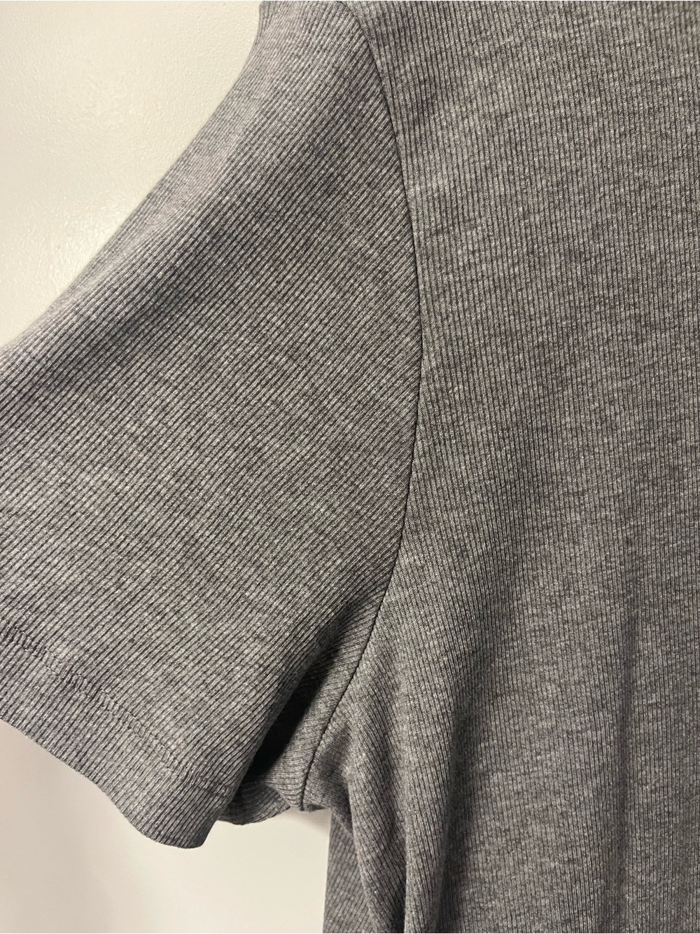 H&M Gray Ribbed Maxi Dress